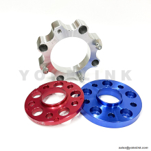 Black 5x4.75 Wheel Spacers Aluminum Alloy Hubcentric Adapter with 12x1.5 Studs