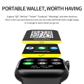 HW18 smartwatch Portemonnee Functie Bluetooth-oproep dubbele knop