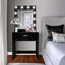 Black Modern Makeup Dresser Dressing Table With Led