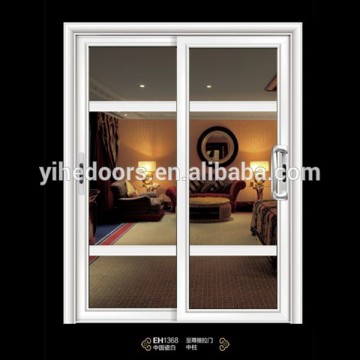 Commercial aluminum entry doors with white color