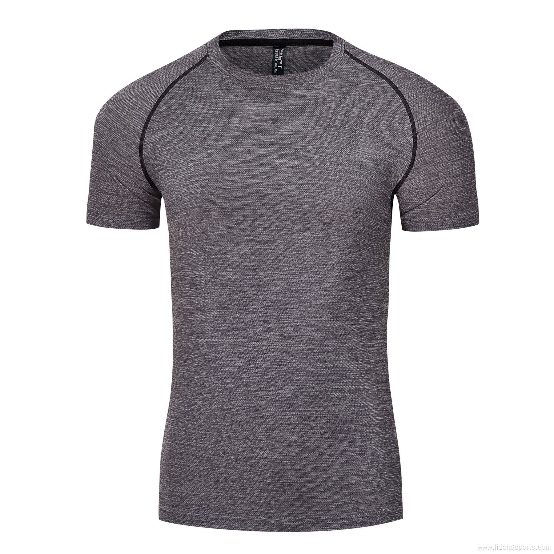 Wholesale Adult Short Sleeve Fitness Sport Men T-shirt