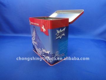 washing powder tin box