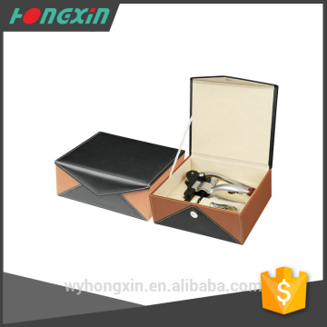 luxury wine bar tools with PU leather box