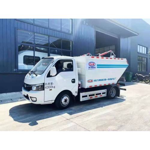 280KM BYD electric rear hanging bucket garbage truck