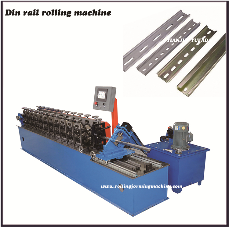 Omega hat roll forming machine