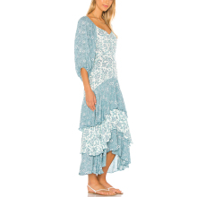 Layered Ruffle Dress with Sleeves