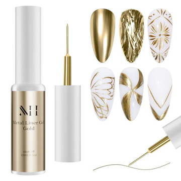 MENGHE 15ml Mirror Effect Metallic Nail Gel Polish Refill