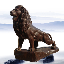 High quality garden decoration bronze large outdoor lions
