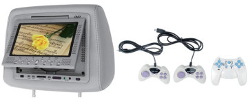 7'' headrest dvd with IR,FM transmitter,headrest monitor