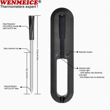 True Wireless Smart Bluetooth Grill Probe Термометр