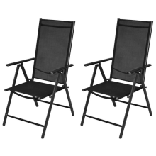Adjustable High-Back Comfortable Aluminum Outdoor Folding Chair