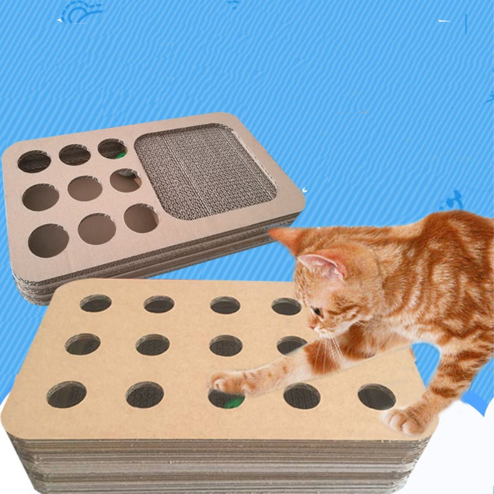 Cat Toy Puzzle Box with ball