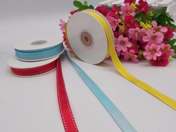 Super Popular Nylon Stitched Grosgrain Ribbon for Packing /Decoration