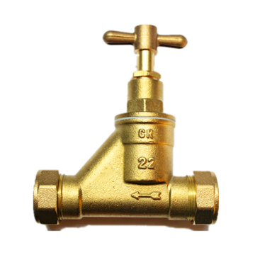 Screw Angle Brass Stop Valve With Connector
