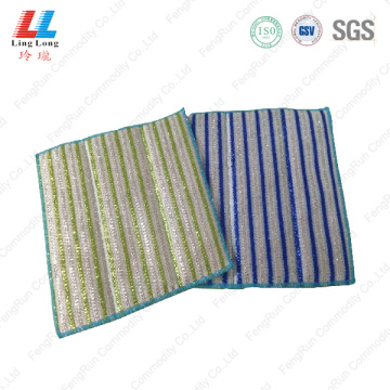 Dishes washing exfoliating sponge cloth