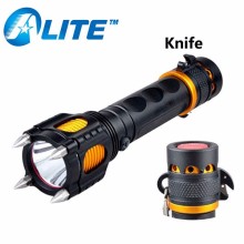 T6 LED Flashlight 1000lm Light 5 Mode Multifunctional Torch with Alarm