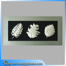 3D Wall Art Wood Carving Leaves Shadow Box for Restaurant Decoration