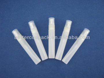 8m 10ml plastic PP spray bottle,pen perfume bottle,perfume spray bottle