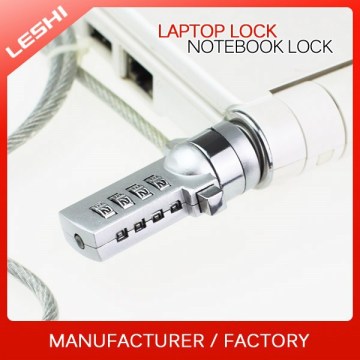 4 Digital Combination Password Laptop Lock Notebook Cable Lock Security Cable Computer Lock