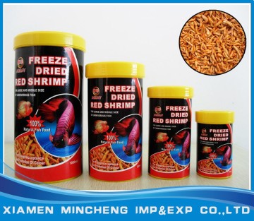 Bottled freeze dried red shrimp