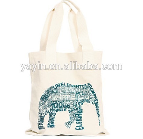 Custom eco cotton big shopper bag