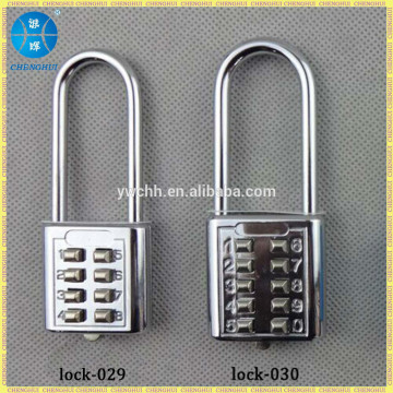 Push button lock button long com combination padlock
