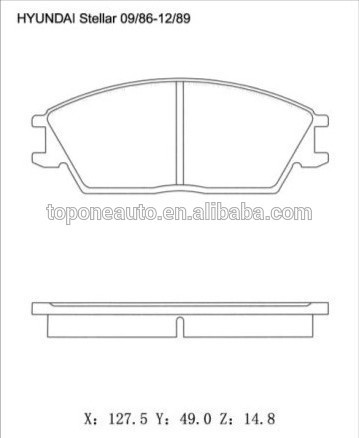 D5076 A173K Wholesale Brake Pad For Hyundai Brake Pad For Honda Brake Pad