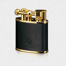 flame table top Lighter with leather,big lighter YB-030C