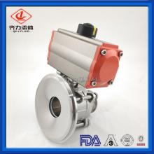 Pneumatic tank bottom ball valves