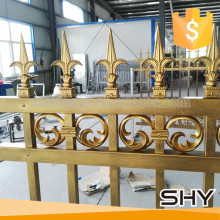 Galvanized powder coated aluminum fence spears