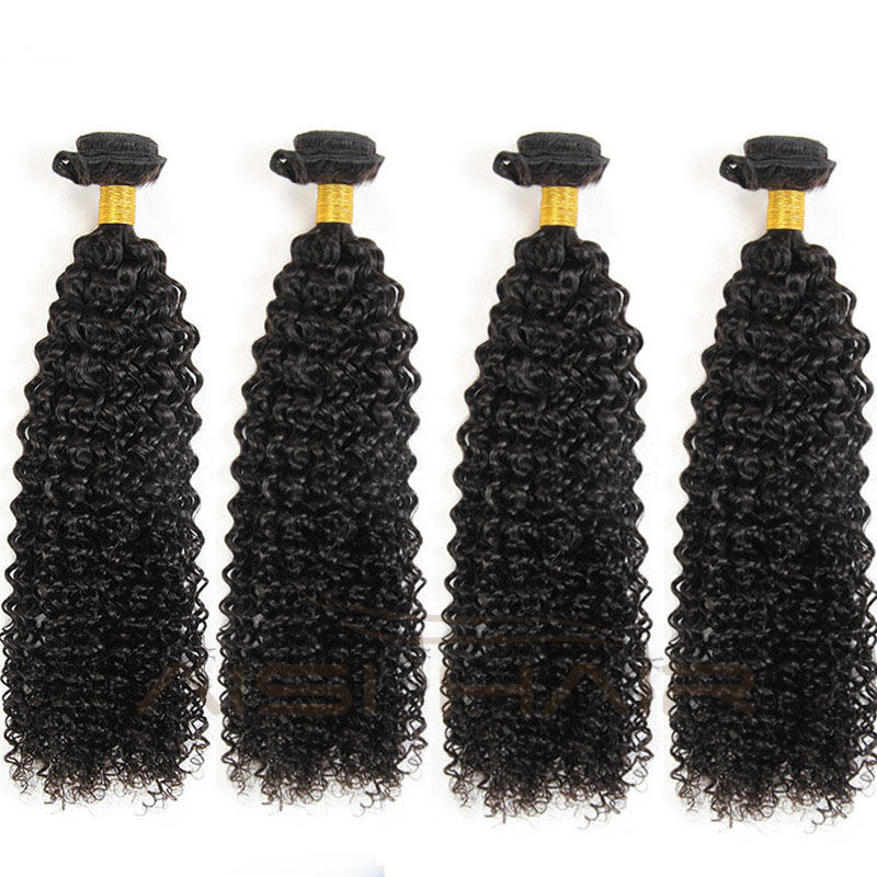 Aisi Hair 100% Brazilian Human Hair Bundles Afro Curly Unprocessed virgin Human Hair Weave Extension for Black Women