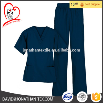 poly/cotton medical scrub sets medical uniforms reina scrubs set