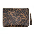 Women Custom Logo Leopard Evening Pouch Handbag