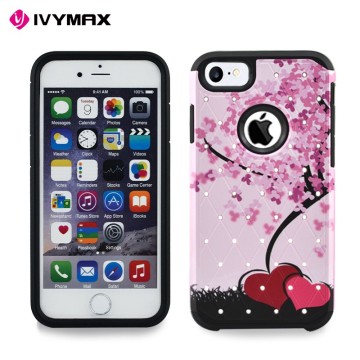 Diamond Encrusted Case for iphone 7, for iphone 7 Electroplating Case