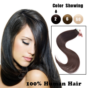 Wholesale price Double drawn tape hair extensions,tape in hair extensions