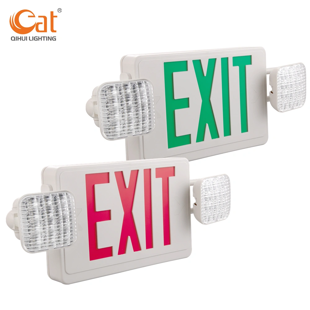 Uscita Di Emergenza Con Luci A LED – Cartello Luminoso WYZM Con Due Faretti Regolabili
