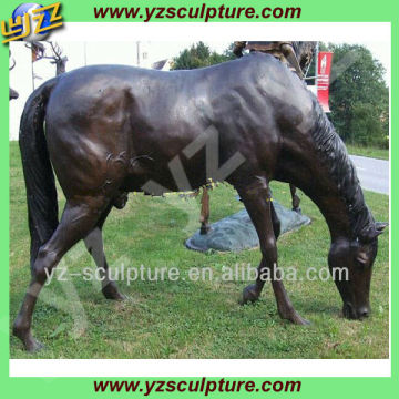 life size outdoor bronze animal horse sculpture