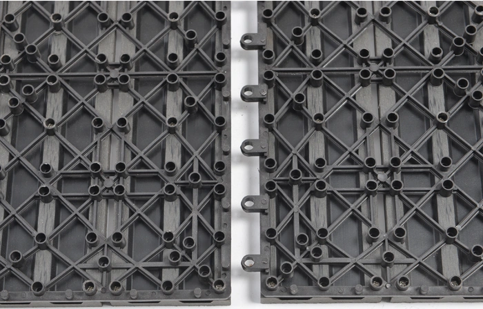 WPC Composite Wood Plastic Deck Tile for Patio Terrace Concrete Floor Covering