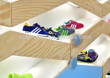 Customized LED lighted kid shoes shop fittings lovely retail shop furniture designs