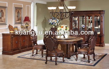 Dinning Room Set,luxury dining table and chair,heavy-duty dining table and chairs,classical dining table&Chair,villa furniture