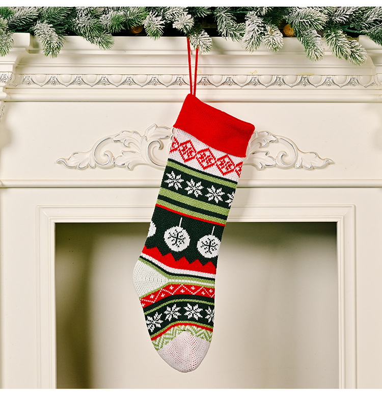 2021 New Knitted Christmas Socks Christmas Gift Socks 4 Kinds of Children's Holiday Gift Bags