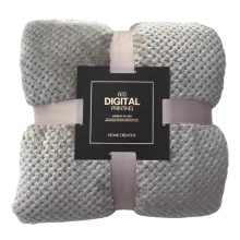 hot sell super soft large pineapple grey color Flannel throw Blanket