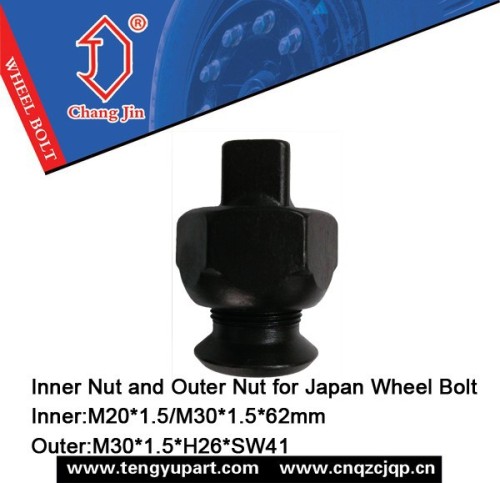 Inner Nut and Outer Nut for Japan Wheel Bolt