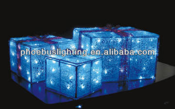 3D Gift box Decoration Light Sculpture light