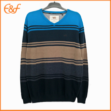 V-neck Stripe Nice Sweater for Guys
