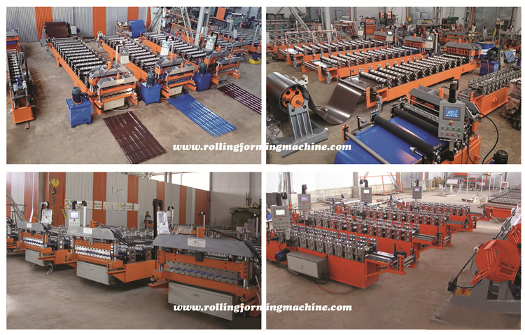 Monggo mesin genteng 800 metal step tile profile sheet roll forming machines for Indonesia