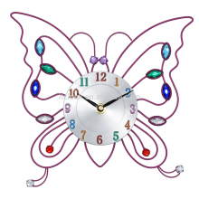 2016 Wire the butterfly wall clock with drilling