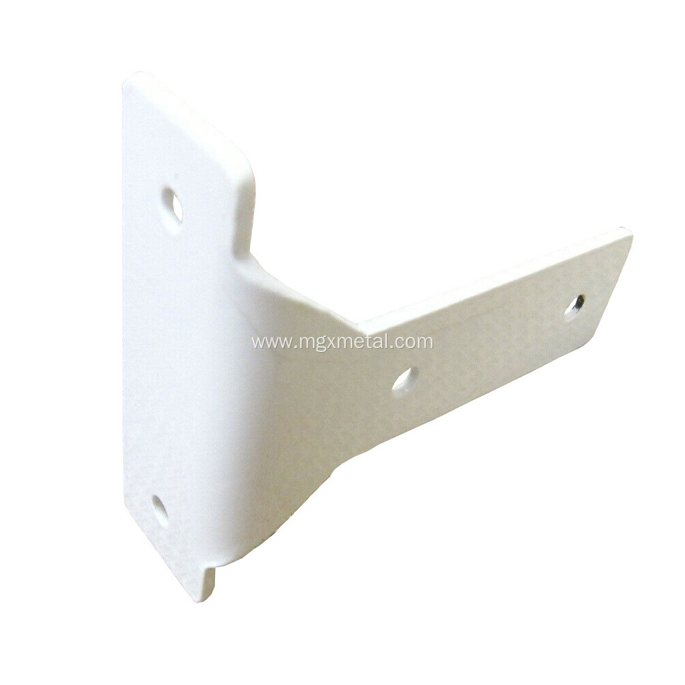 Powder Coated White Steel Curtain T Shaped Bracket