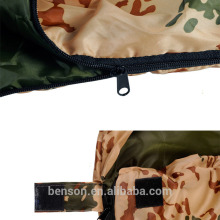 outdoor mountain climb mountain letter shape sleeping bag with cap