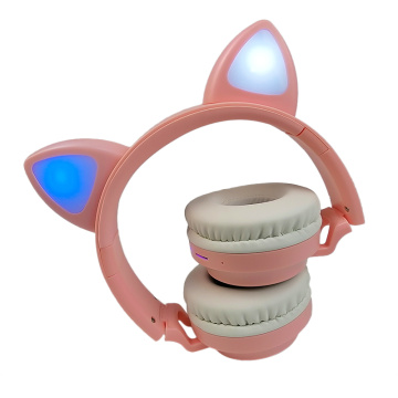 auricular bluetooth que brilla intensamente LED del oído de gato